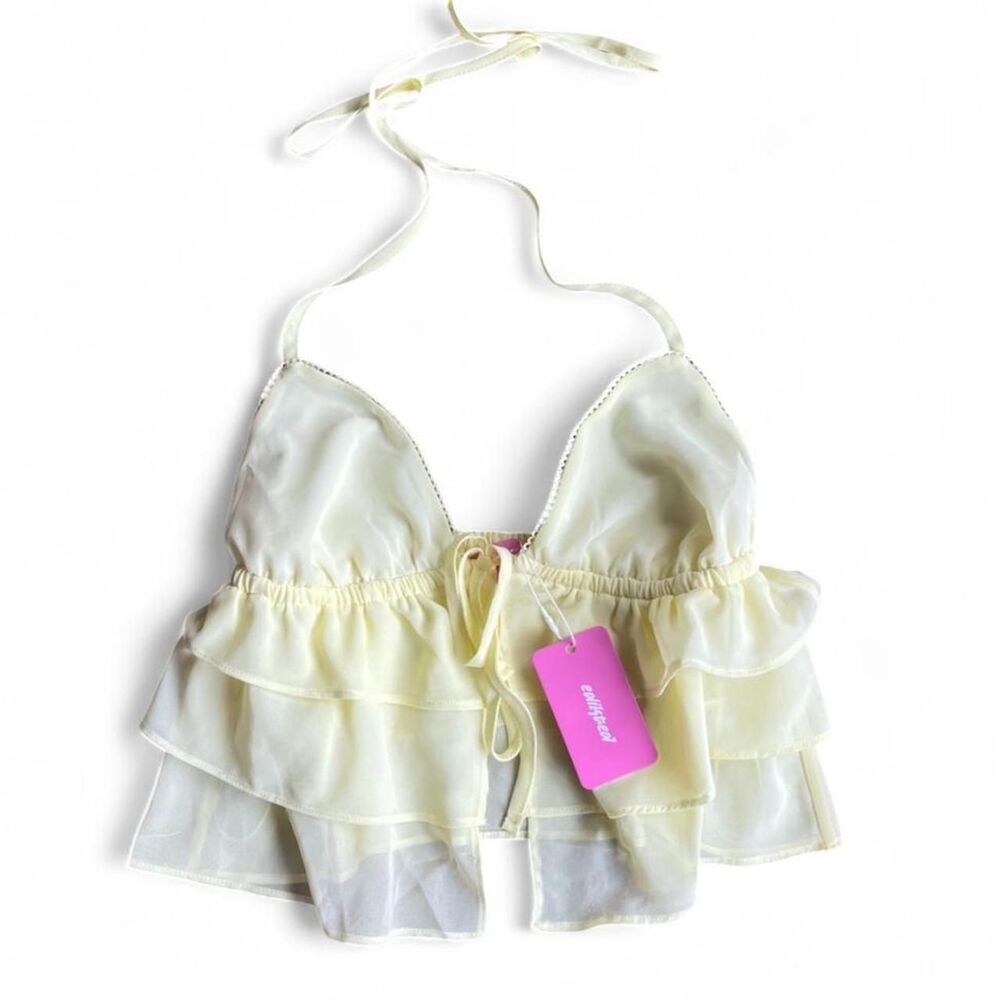 Edikted Women's Yellow Crop-top
